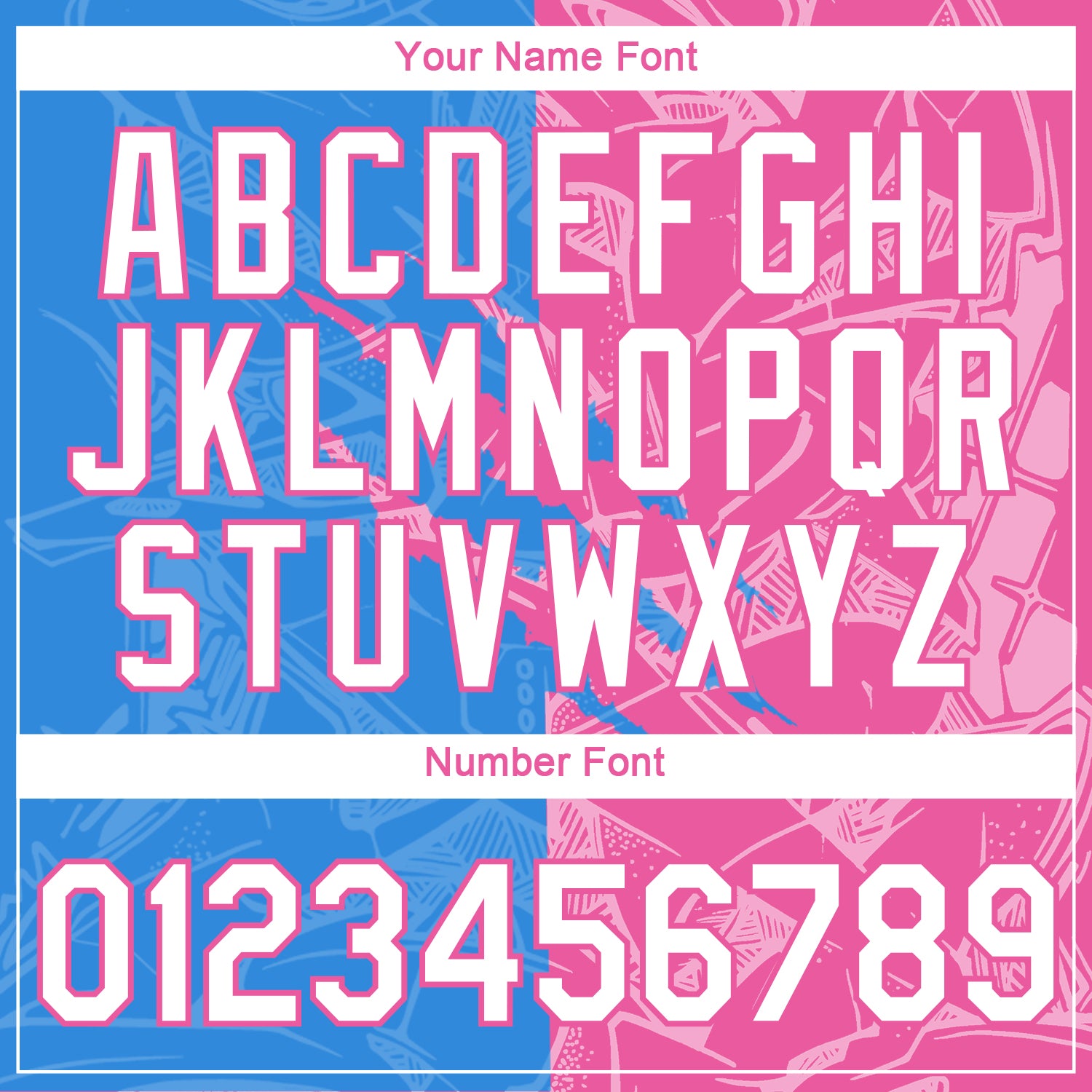 Custom Graffiti Pattern White Powder Blue-Pink Scratch 3D Performance T-Shirt