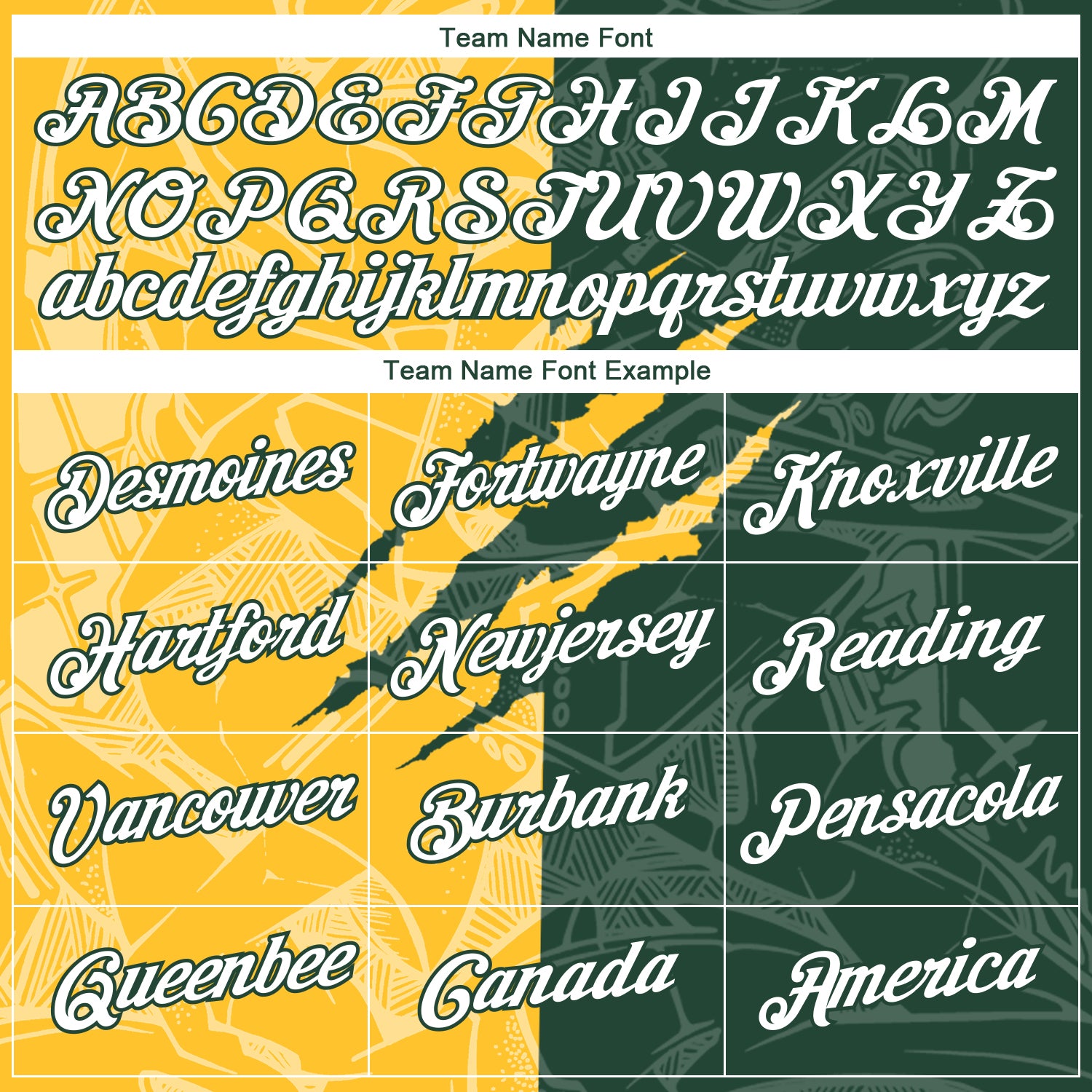 Custom Graffiti Pattern White Green-Gold Scratch 3D Performance T-Shirt