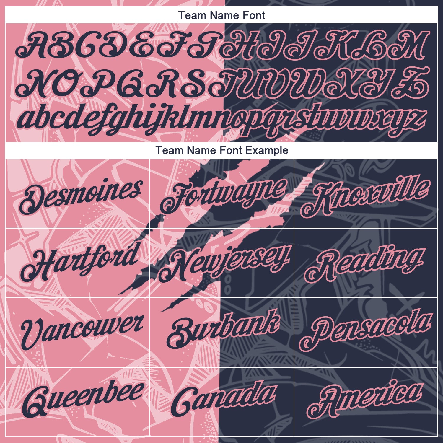 Custom Graffiti Pattern Navy-Medium Pink Scratch 3D Performance T-Shirt