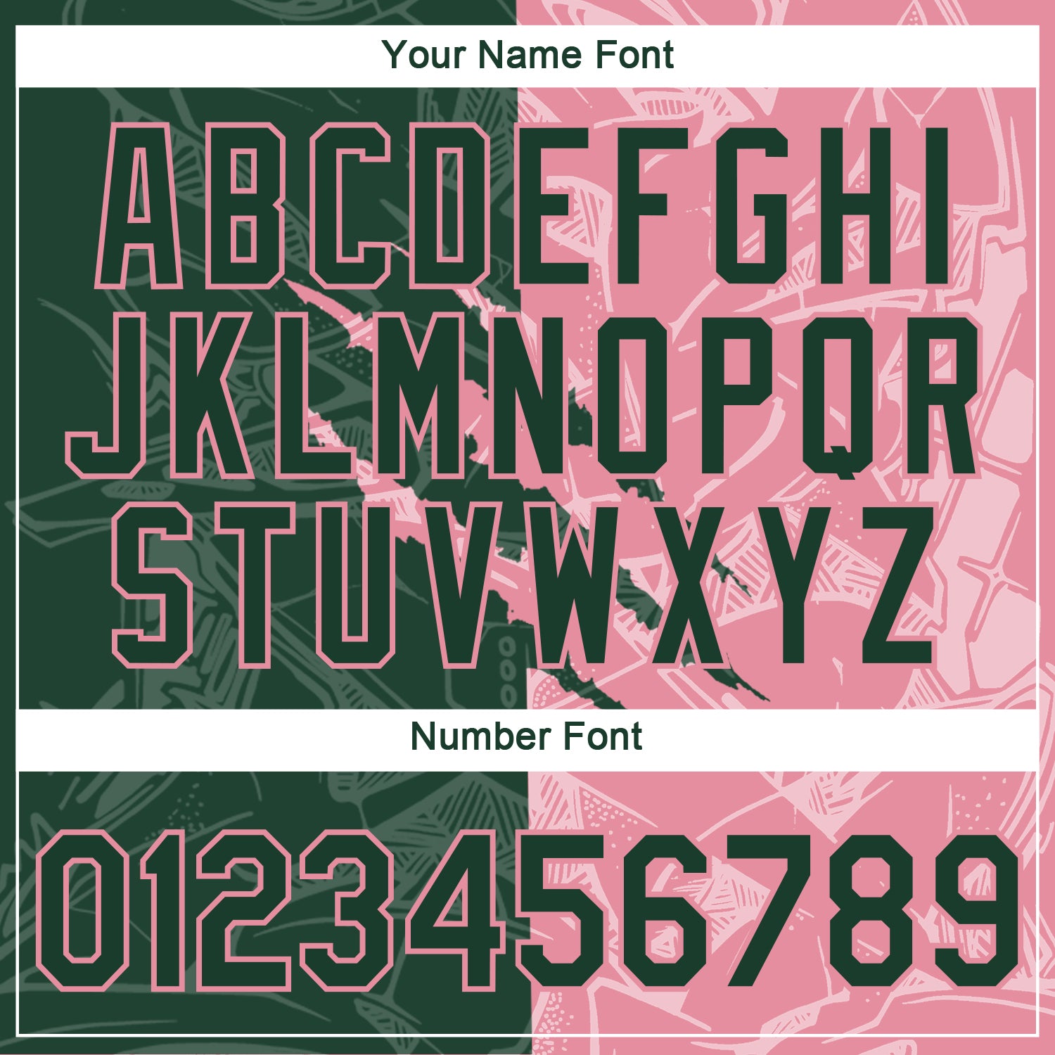 Custom Graffiti Pattern Green-Medium Pink Scratch 3D Performance T-Shirt