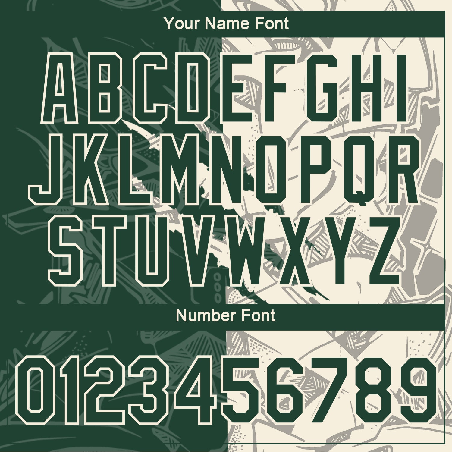 Custom Graffiti Pattern Green-Cream Scratch 3D Performance T-Shirt