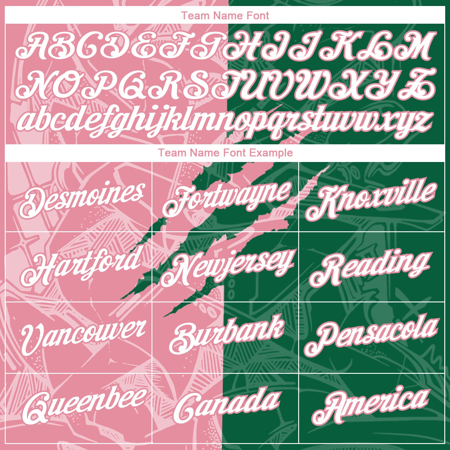 Custom Graffiti Pattern White Kelly Green-Medium Pink Scratch 3D Performance T-Shirt