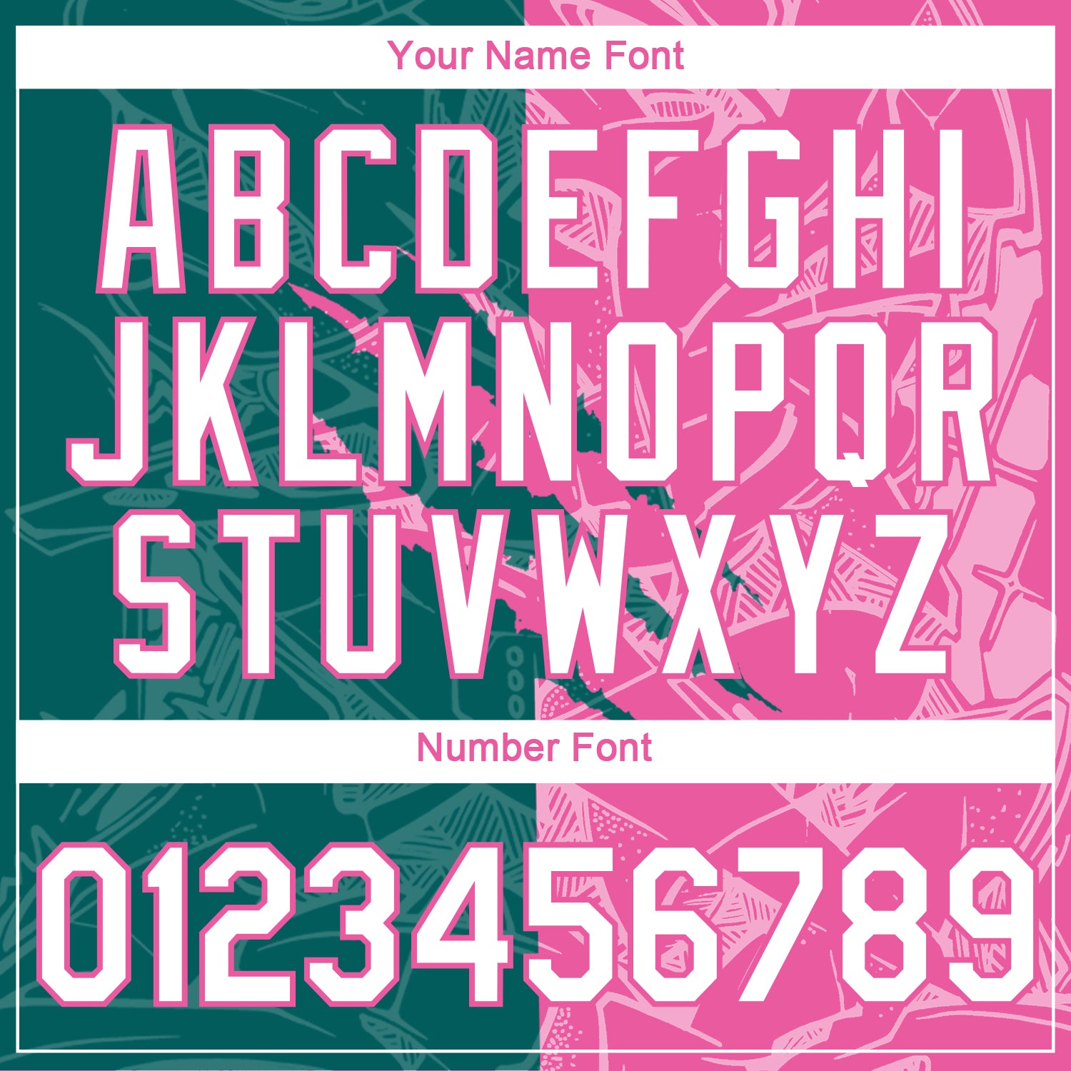 Custom Graffiti Pattern White Teal-Pink Scratch 3D Performance T-Shirt