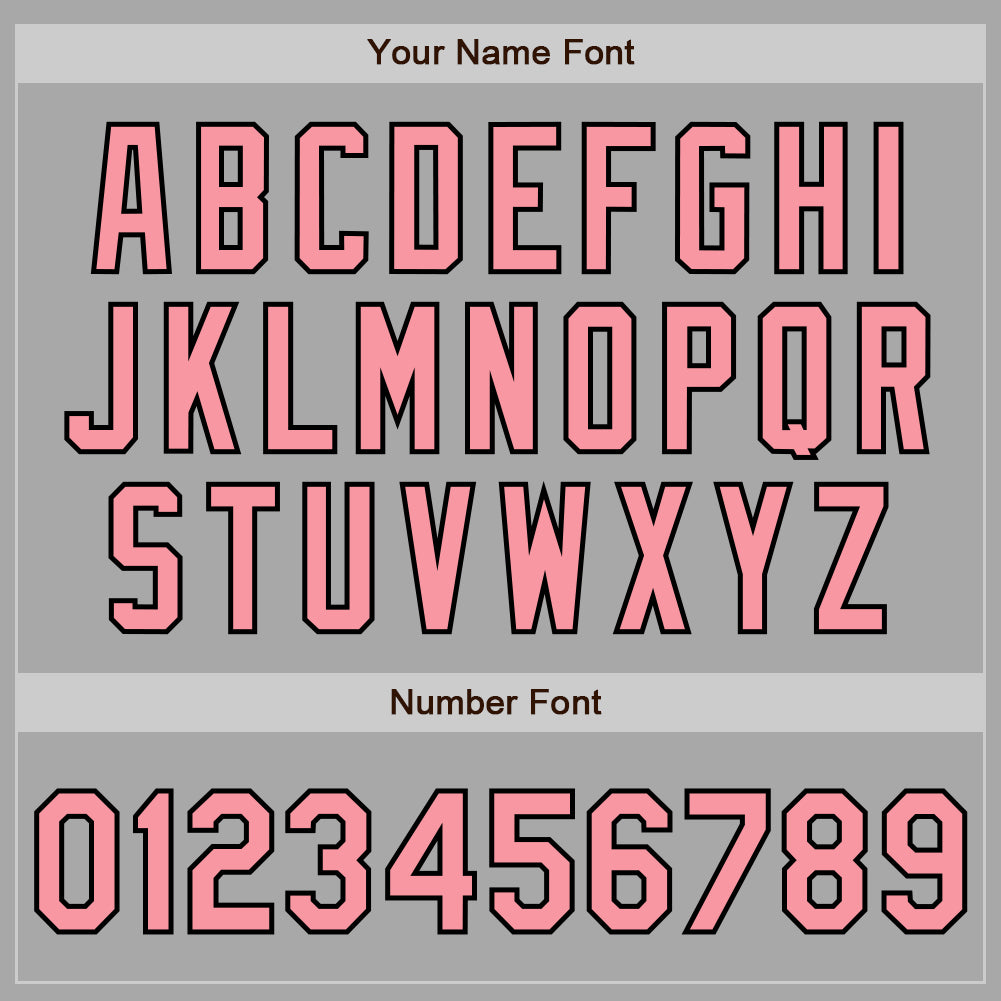 Custom Stitched Gray Medium Pink-Black Baseball Pullover Sweatshirt Hoodie