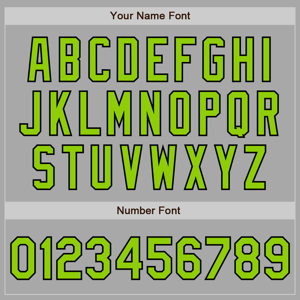 Custom Stitched Gray Neon Green-Black Baseball Pullover Sweatshirt Hoodie