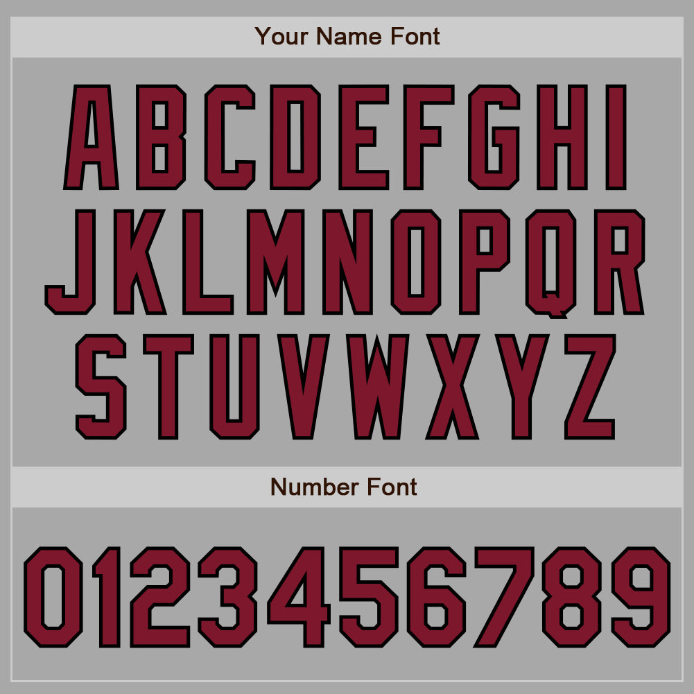 Custom Stitched Gray Crimson-Black Baseball Pullover Sweatshirt Hoodie