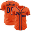 Custom Orange Navy Authentic Baseball Jersey