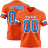 Custom Orange Powder Blue-White Authentic Football Jersey
