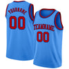 Custom Powder Blue Red-Royal Authentic Basketball Jersey