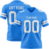 Custom Powder Blue White Authentic Football Jersey