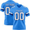 Custom Powder Blue White-Royal Authentic Football Jersey