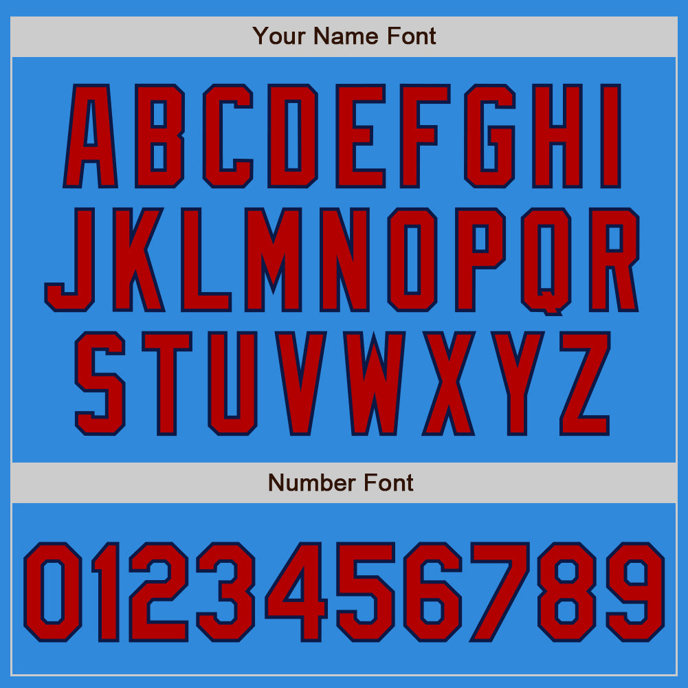 Custom Stitched Powder Blue Red-Navy Baseball Pullover Sweatshirt Hoodie