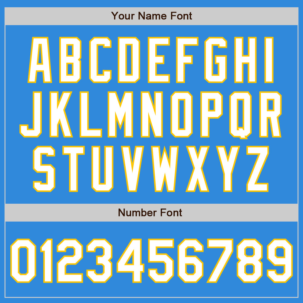 Custom Stitched Powder Blue White-Yellow Baseball Pullover Sweatshirt Hoodie