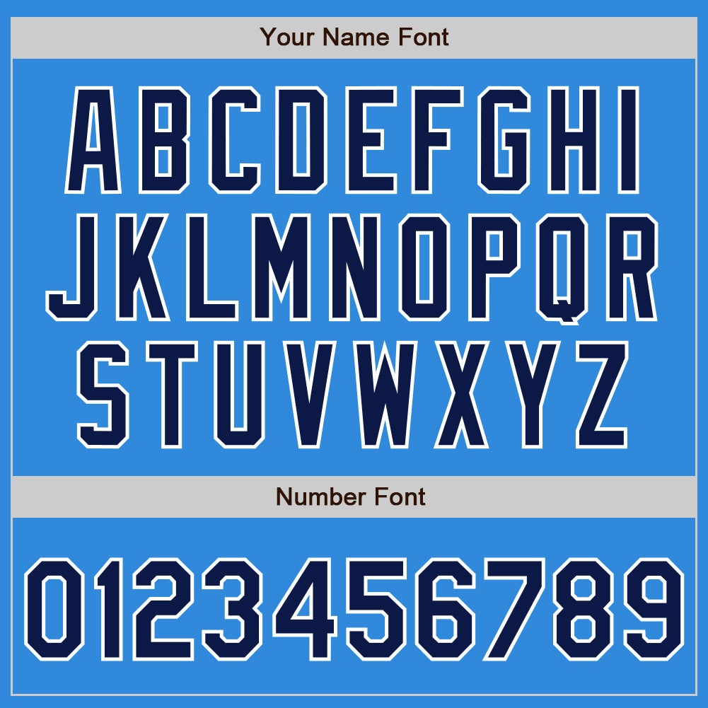 Custom Stitched Powder Blue Navy-White Baseball Pullover Sweatshirt Hoodie