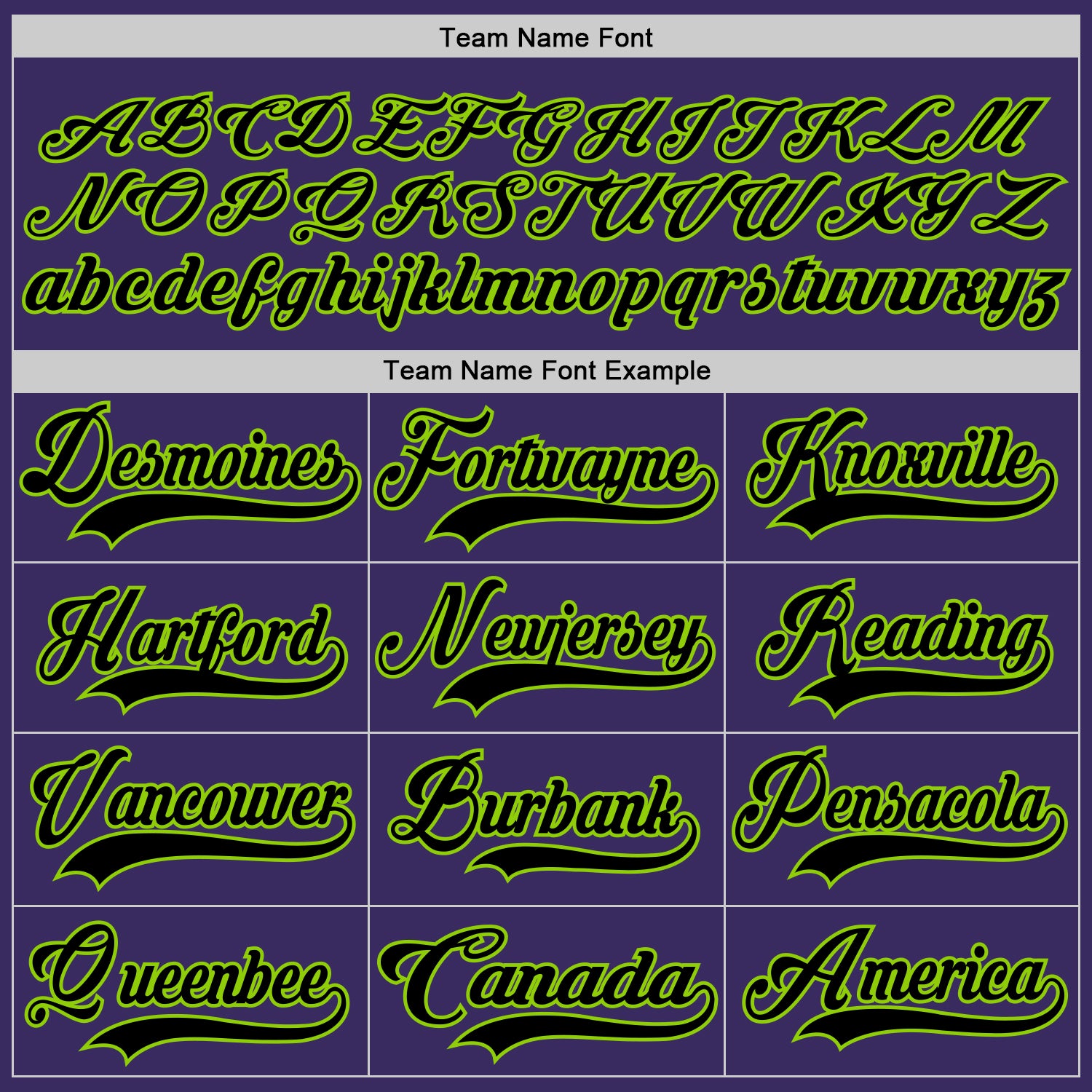 Custom Purple Black-Neon Green Hockey Jersey