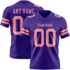 Custom Purple Medium Pink Authentic Football Jersey
