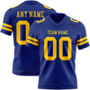 Custom Royal Yellow Authentic Football Jersey