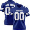 Custom Royal White-Gray Authentic Football Jersey