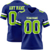 Custom Royal Neon Green-White Authentic Football Jersey