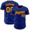 Custom Royal Gold-Crimson Authentic Baseball Jersey