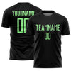 Custom Black Pea Green Sublimation Soccer Uniform Jersey
