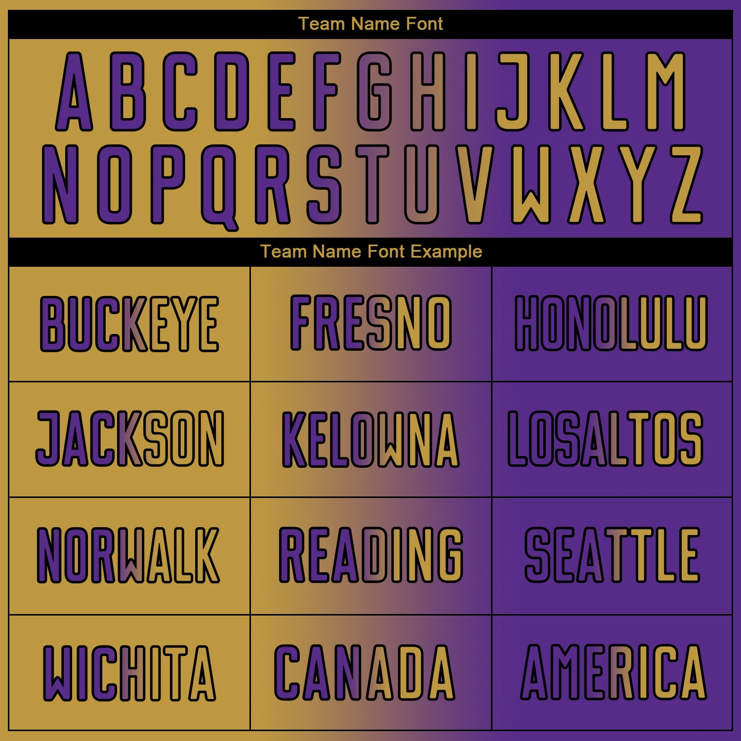 Custom Purple Old Gold-Black Sublimation Gradient Fashion Soccer Uniform Jersey