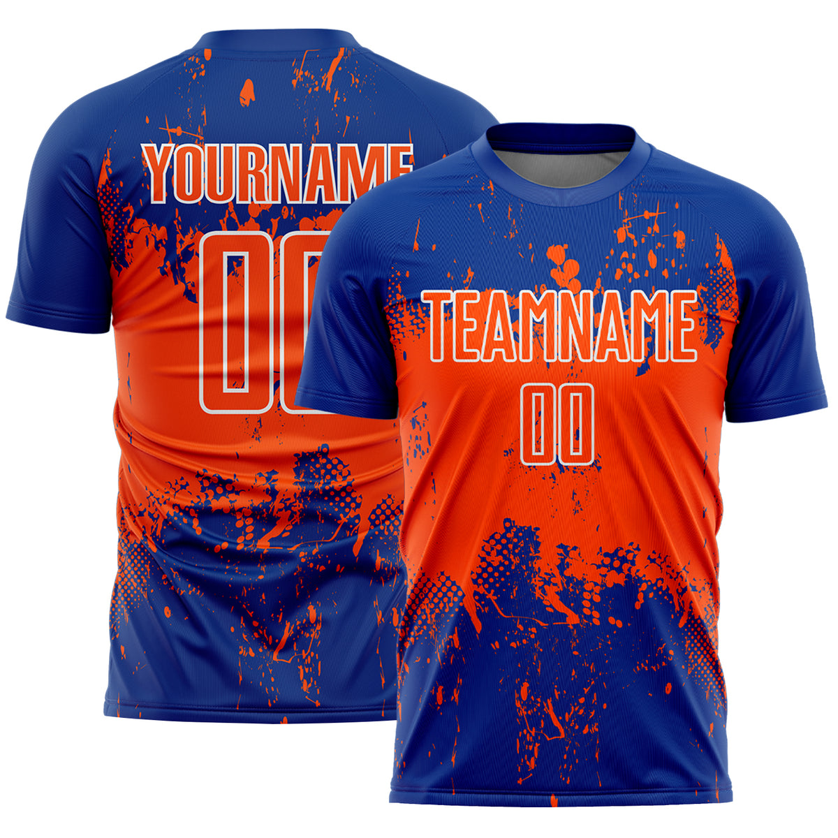 Custom Abstract Splatter Grunge Art Sublimation Soccer Uniform Jersey ...