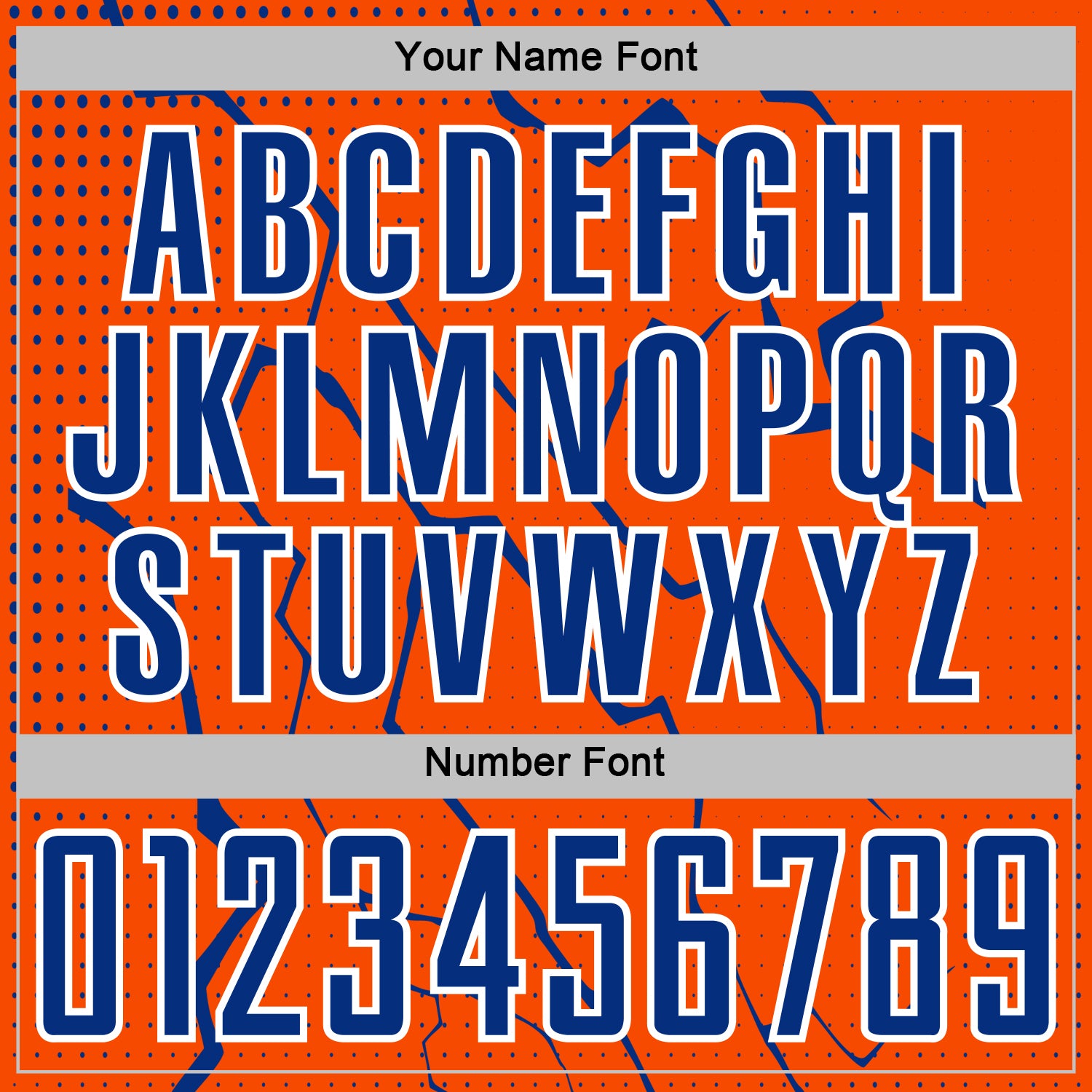 Custom Orange Royal-White Lightning Sports Sublimation Soccer Uniform Jersey