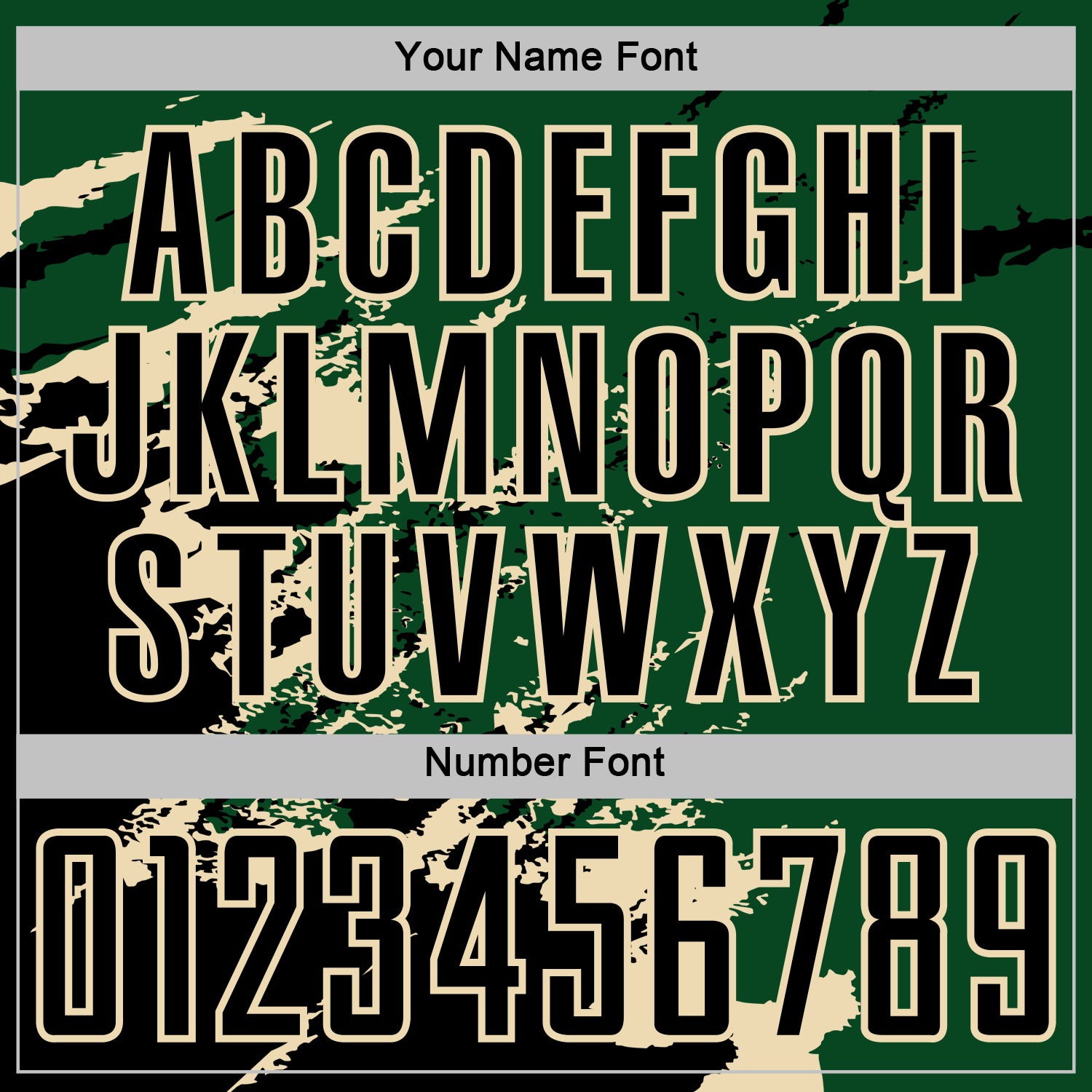 Custom Green Black-Cream Abstract Fragment Art Splash Sports Sublimation Soccer Uniform Jersey