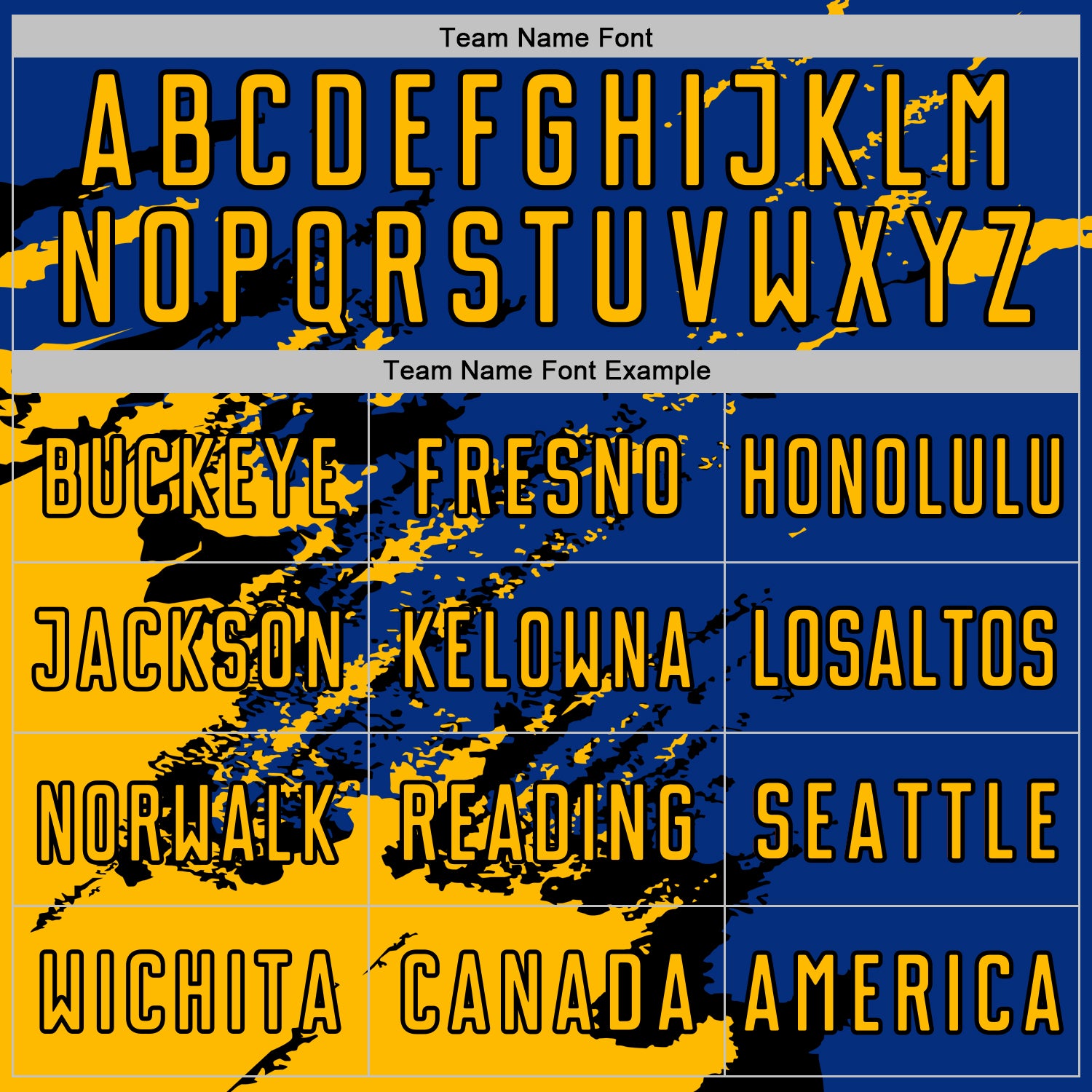 Custom Royal Gold-Black Abstract Fragment Art Splash Sports Sublimation Soccer Uniform Jersey