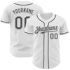 Custom White Steel Gray Authentic Baseball Jersey