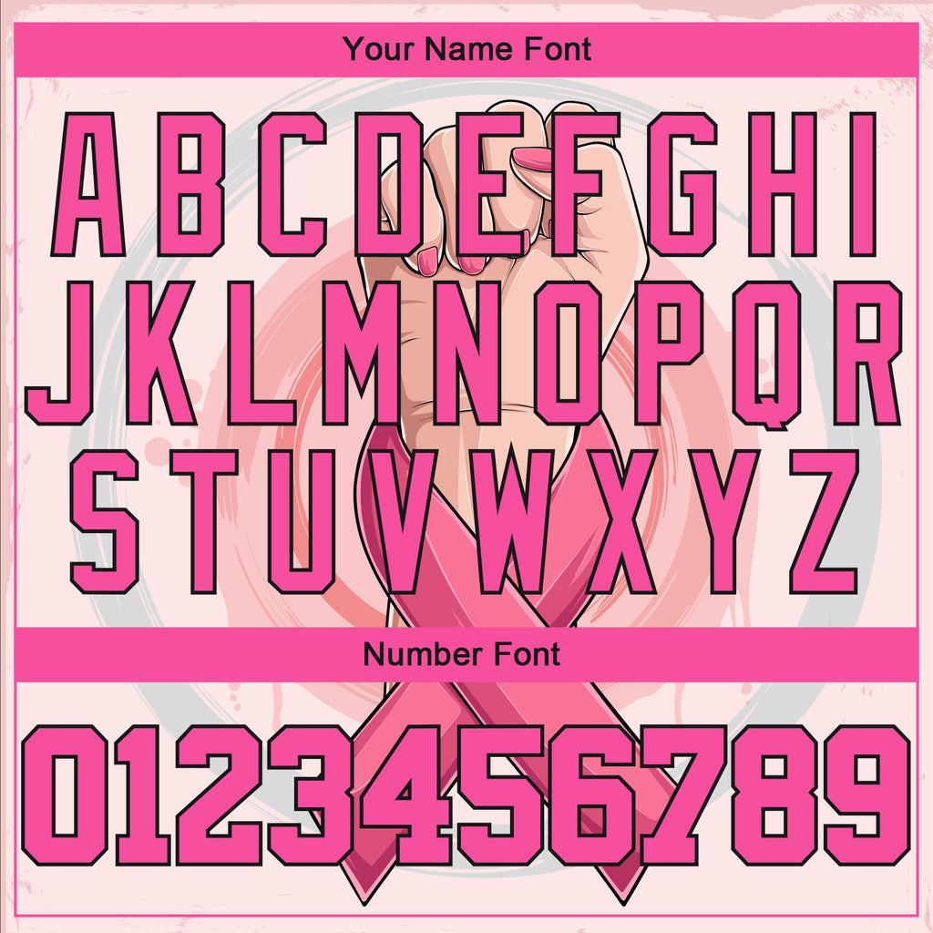 Cheap Custom 3D Pink Ribbon Breast Cancer Awareness Month Women