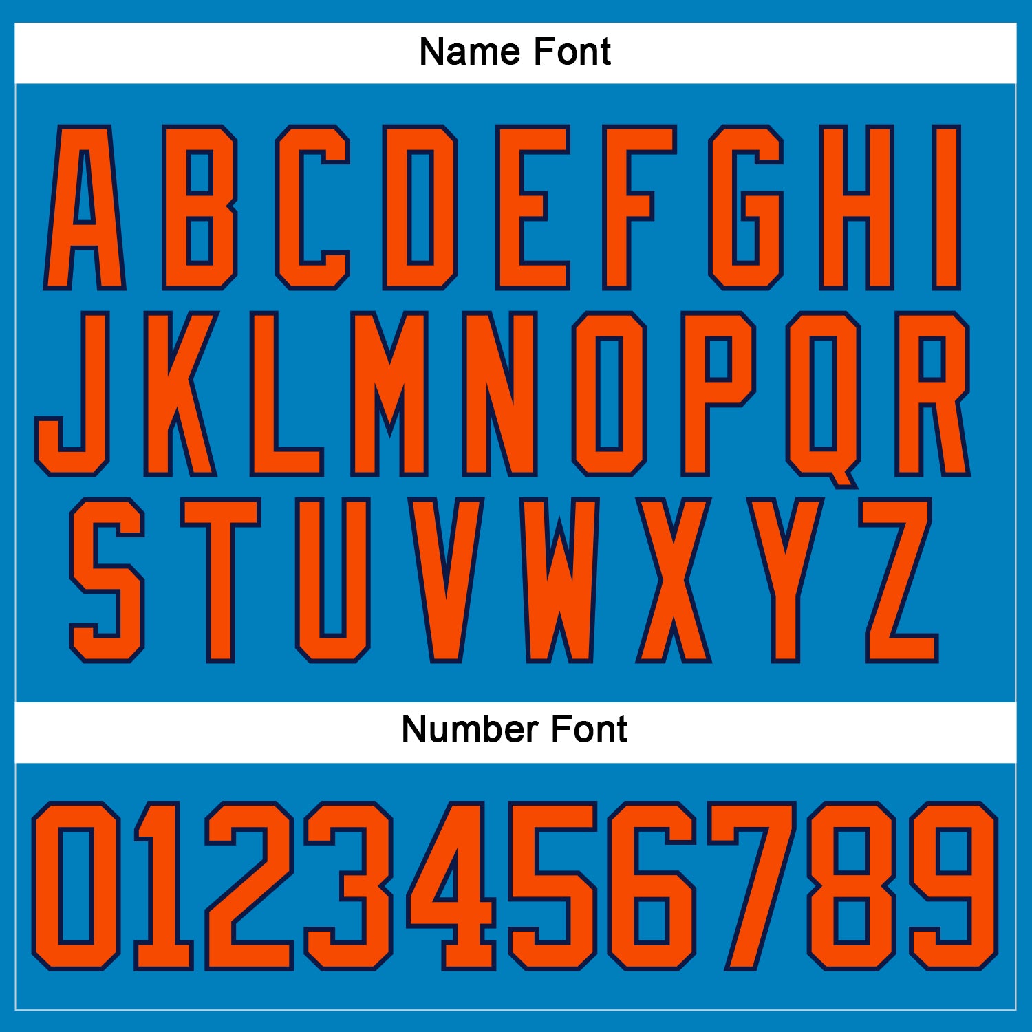 Custom Blue Orange-Navy Hockey Lace Neck Jersey