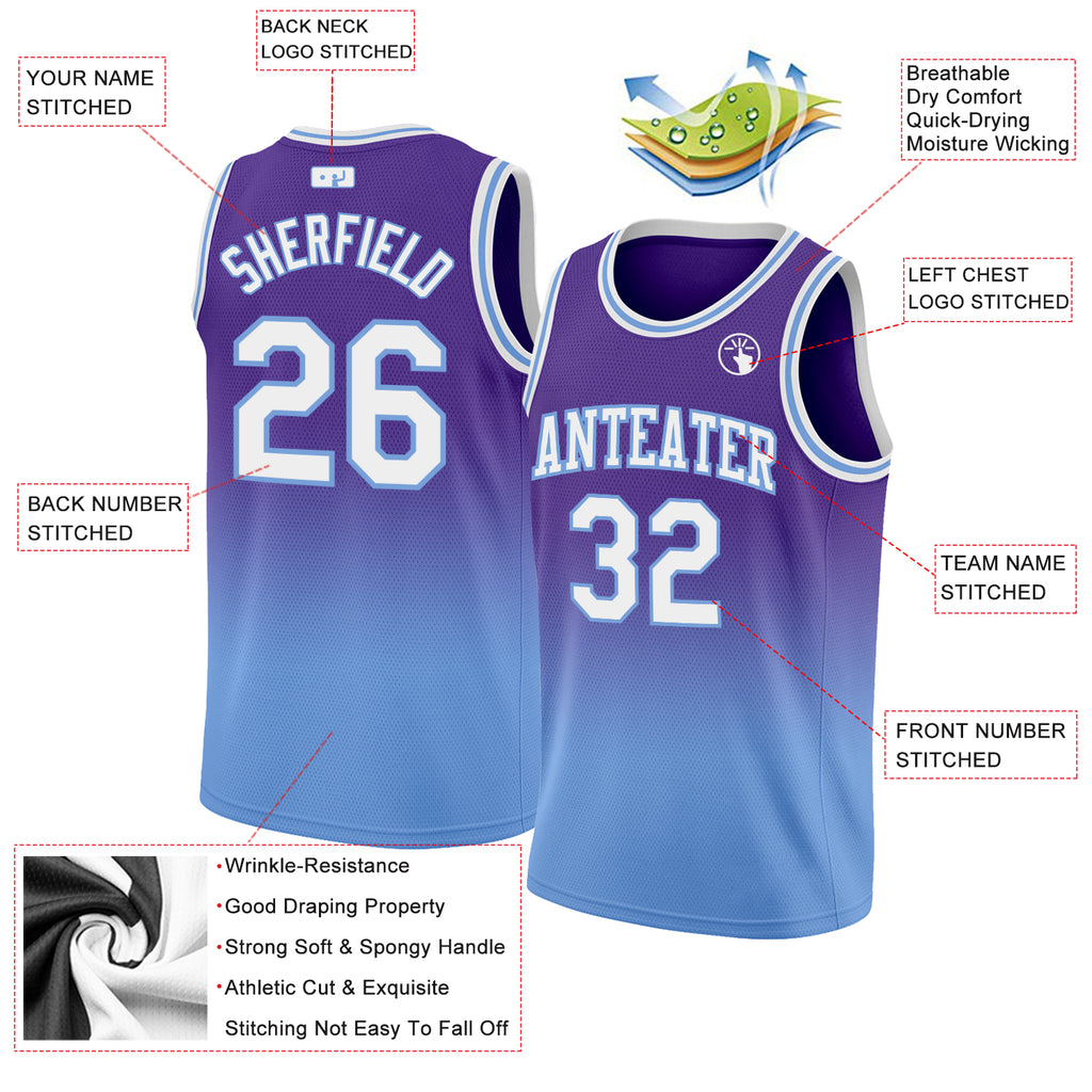 Custom Light Blue Basketball Jerseys  Women's basketball Uniforms – Fiitg