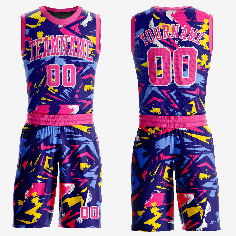 basketball jersey design pink
