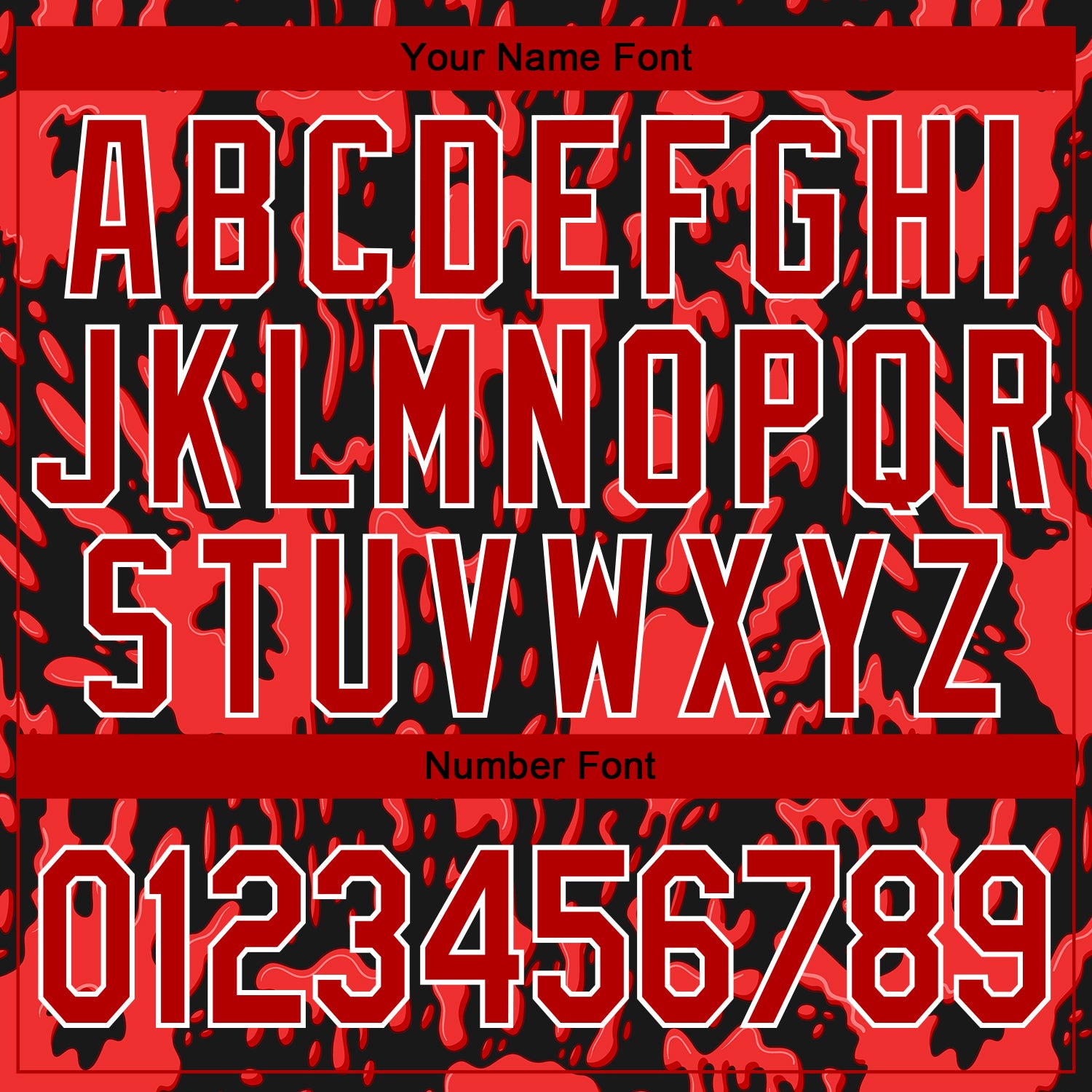 Custom Graffiti Pattern Red-White Hand Painted Blood Handprint 3D Bomber Full-Snap Varsity Letterman Jacket