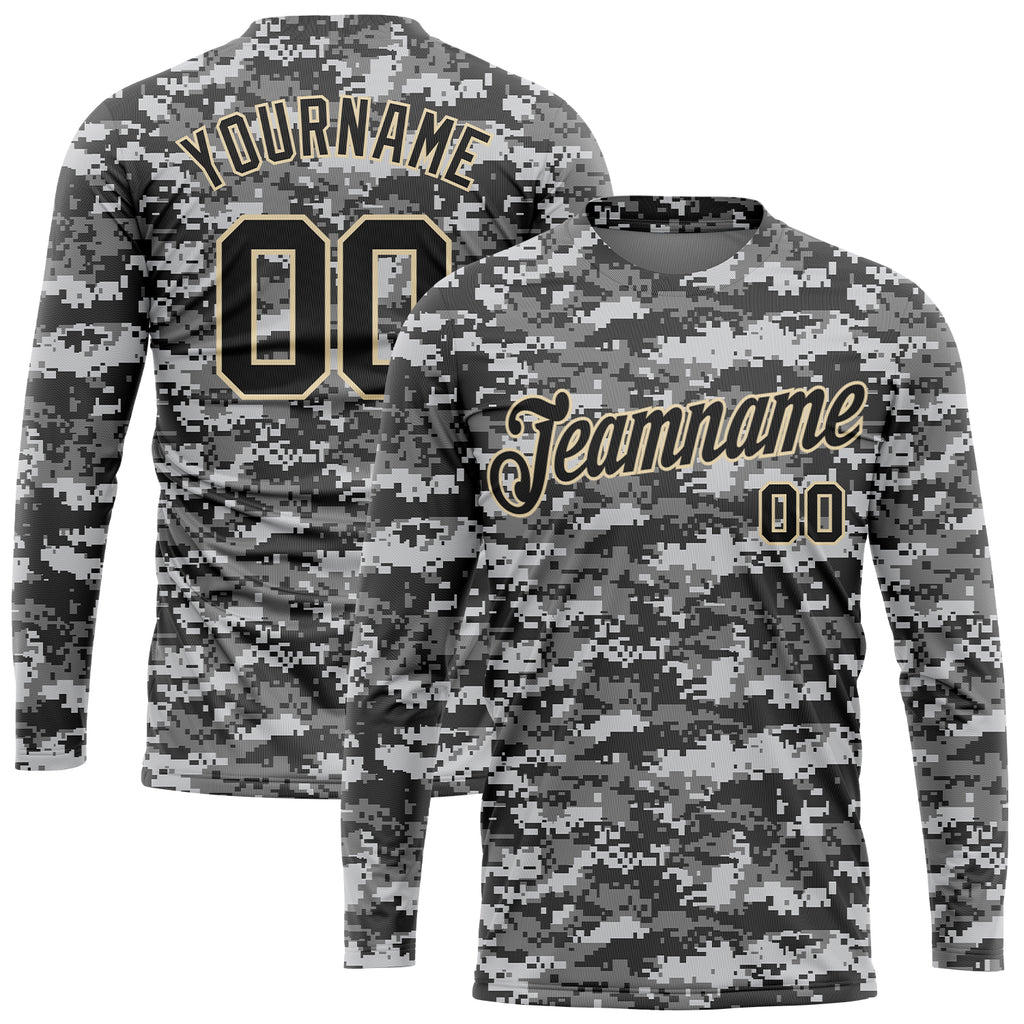 Custom Camo Navy-Gray Salute To Service Performance T-Shirt