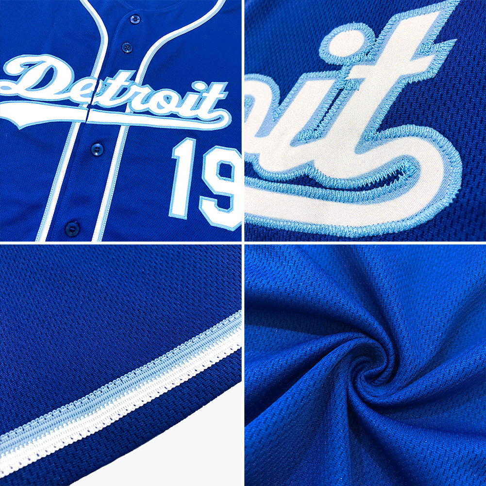 Custom Royals Jersey - Light Blue Stitch Baseball Gear - Pullama