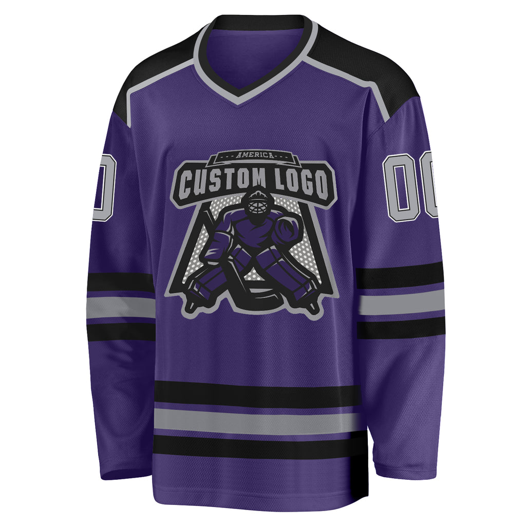 Purple hockey jersey deals