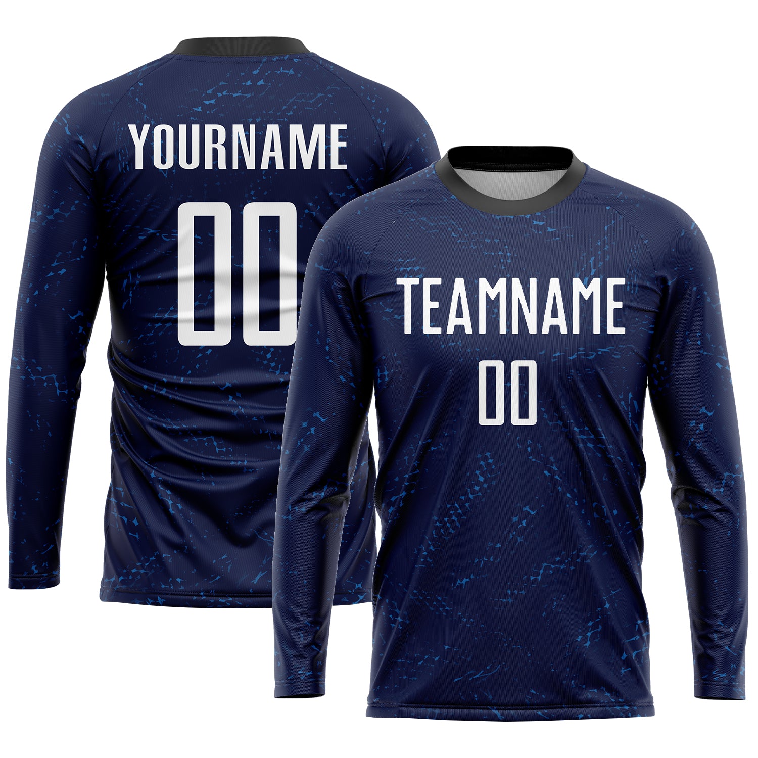 Custom Dark Purple  White-Black Sublimation Soccer Uniform Jersey