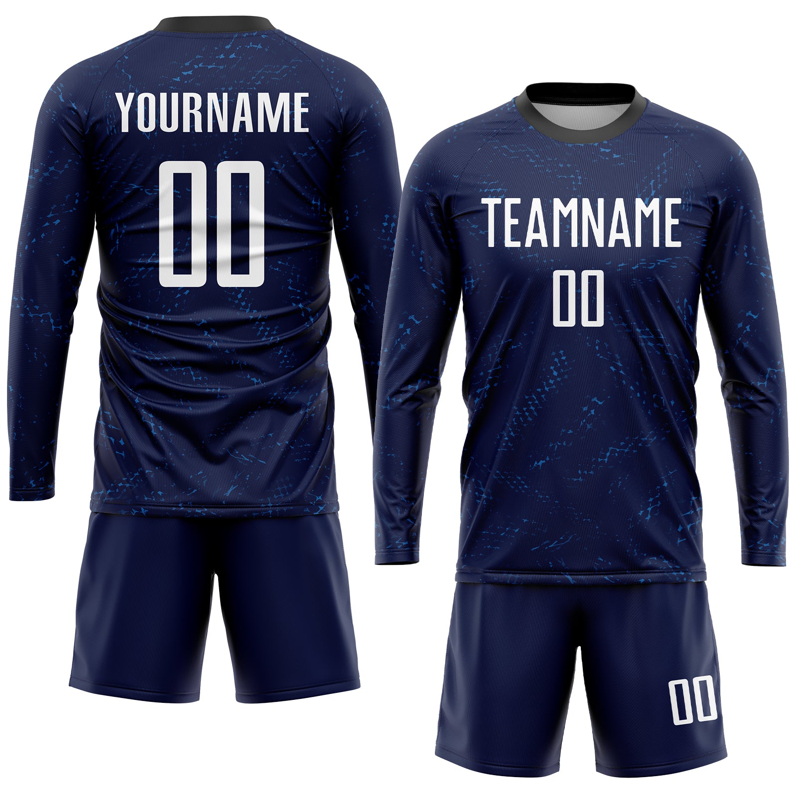 Custom Dark Purple  White-Black Sublimation Soccer Uniform Jersey