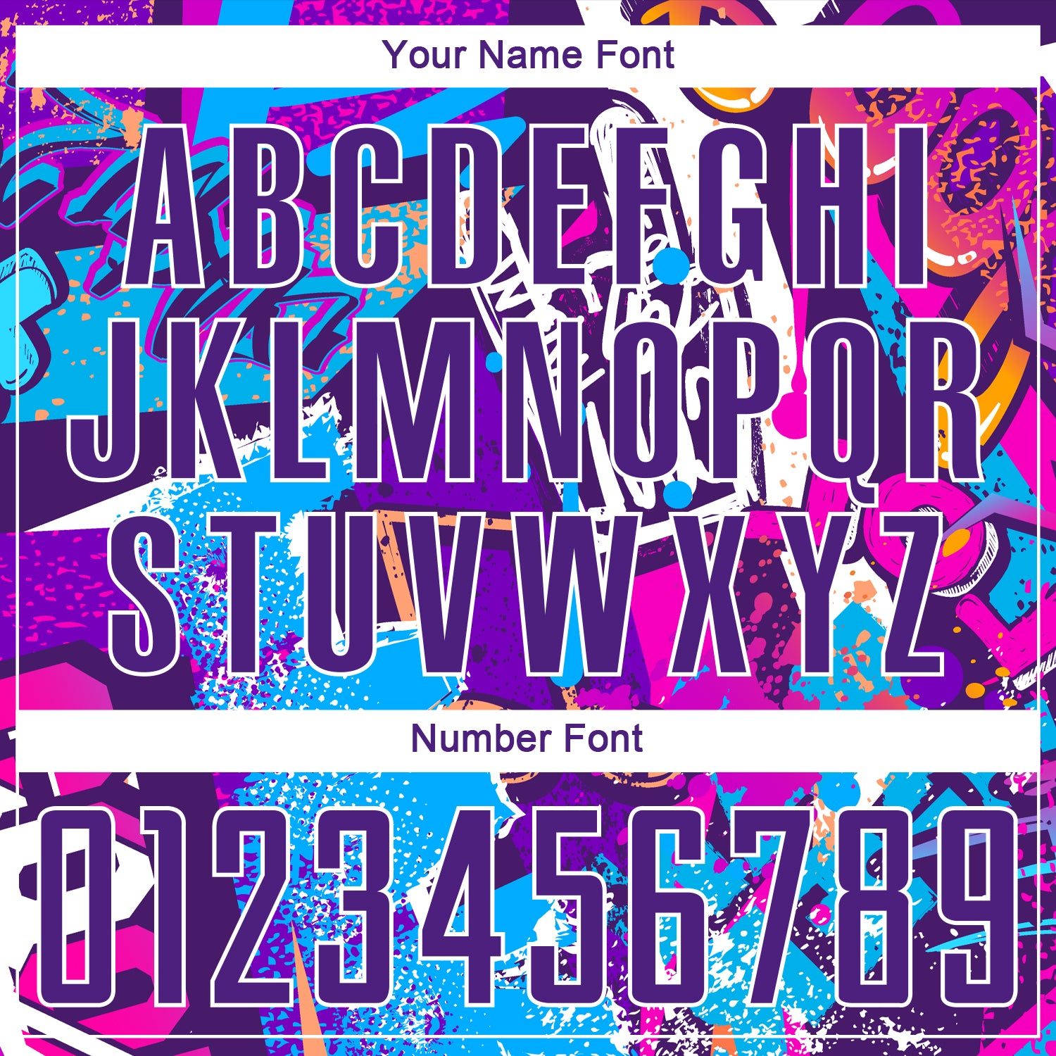 Custom Graffiti Pattern Purple-White Scratch Sublimation Soccer Uniform Jersey