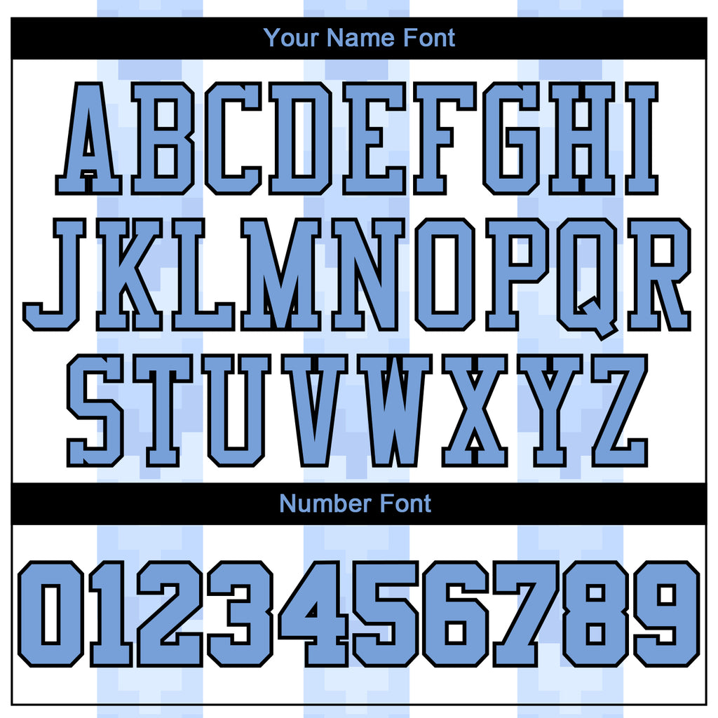 Custom Light Blue Light Blue-Green Round Neck Sublimation