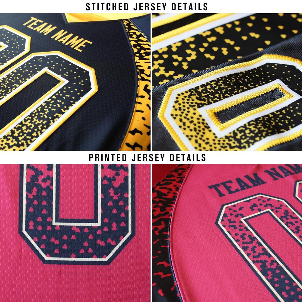 Custom Black Cardinal-White Drift Fashion Football Jersey