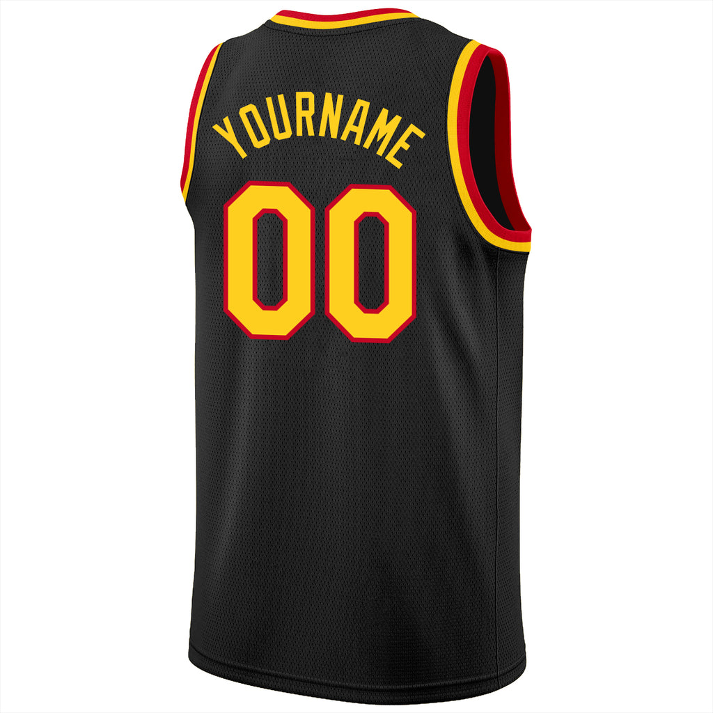 Custom Red Black-Old Gold Authentic City Edition Basketball Jersey Fast  Shipping – FiitgCustom