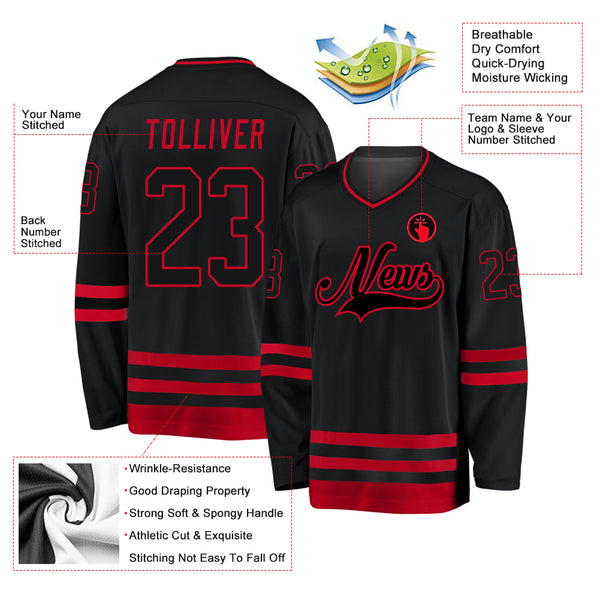 Custom Hockey Jerseys New York Islanders Jersey Name and Number Royal Drift Fashion