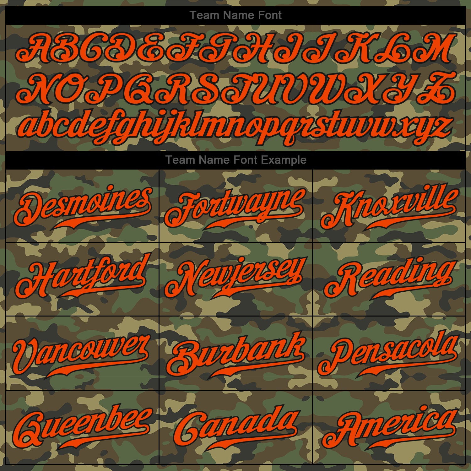 Custom Camo Orange-Black Authentic Salute To Service Baseball Jersey