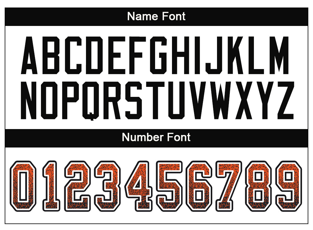Custom Orange Black-White Drift Fashion Football Jersey