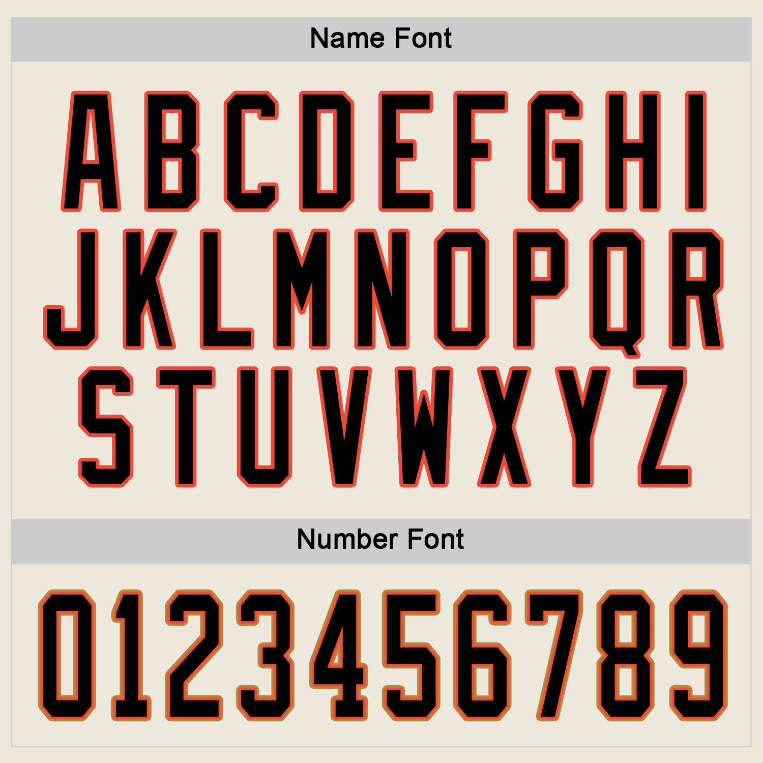 Custom Cream Black-Orange Hockey Jersey