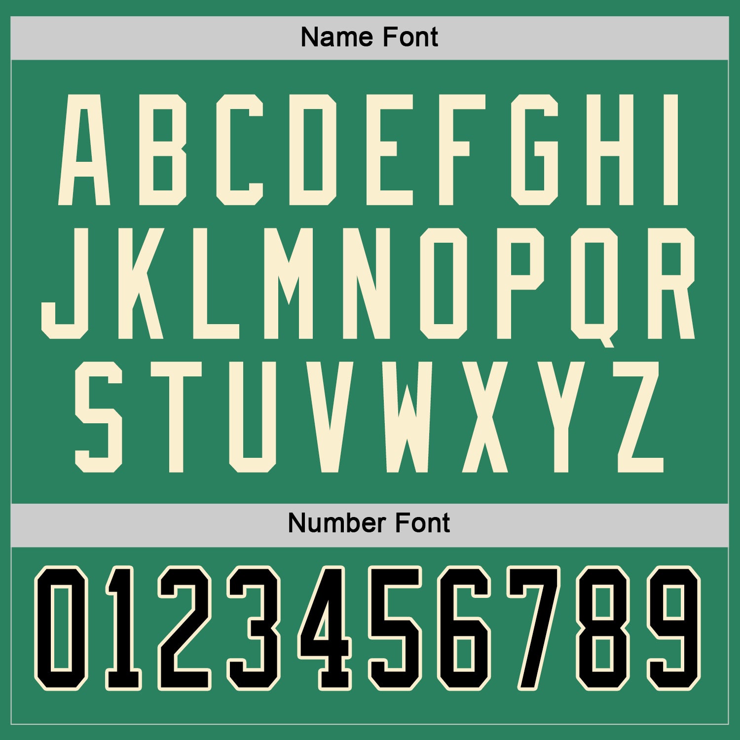 Custom Kelly Green Black-Cream Hockey Jersey